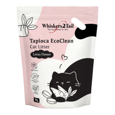 Whiskers2Tail Tapioca EcoClean Cat Litter 5kg/7L Lotus Flower